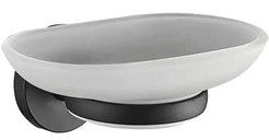 Мыльница навесная матовое стекло HB8702 BLACK