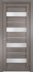 Дверь ДО Бавария-02 с замком и петлями финиш-пленка дуб эдисон серый 800х2000мм