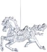 Украшение подвесное Magic Time Лошадка серебряная 11,5x1x9см арт.86721