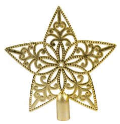 Верхушка елочная, Звезда 19см, золот, SYSDX-332031