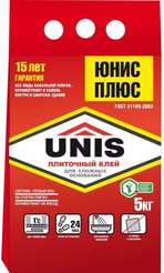 Клей для плитки UNIS plus 5кг