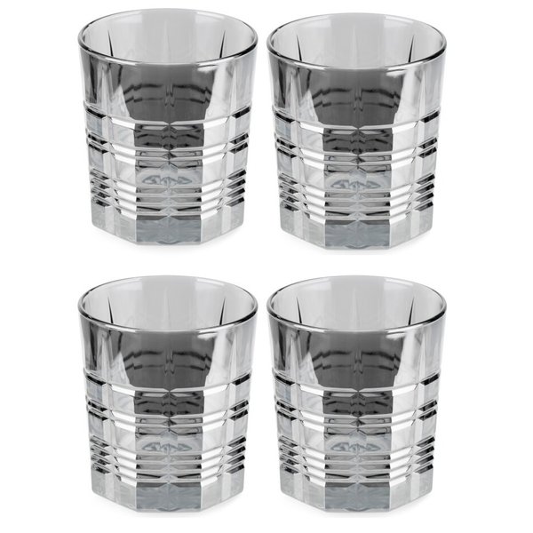 Набор стаканов Luminarc Dallas Shiny Graphite 300мл 4шт низкие, стекло