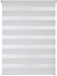 Штора рулонная день-ночь Qually 100х160см белая