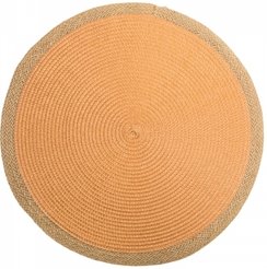 Салфетка сервировочная Domenik Placemat Coral Jute 38см оранжевый полипропилен