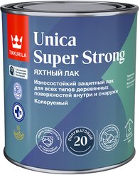 Лак универсальный Tikkurila/Tikkivala UNICA SUPER STRONG 20 EP полуматовый (0,9л)