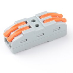 Клеммы проходные монтажные duwi 26741 6 СМК-422х2 2,5мм² 5шт