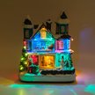 Композиция светодиодная музыкальная Новогодняя усадьба 19х14х24см, USB-кабель, работает от батареек: ААх3