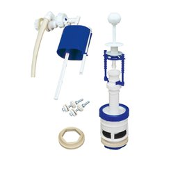 Арматура для бачка штоковая MPF (боковое подключение, белая втулка)