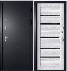 Дверь входная Tepla-2 букле черный ривьера айс 960х2050 правая