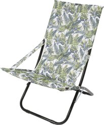 Кресло складное Weekemp Джангл 60х83см h90см, металл/ткань Oxford 600D, рисунок: листья, OC00002