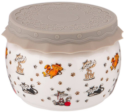 Банка д/меда Lefard Веселые друзья 500мл 12х12х8,5см фарфор, крышка силикон