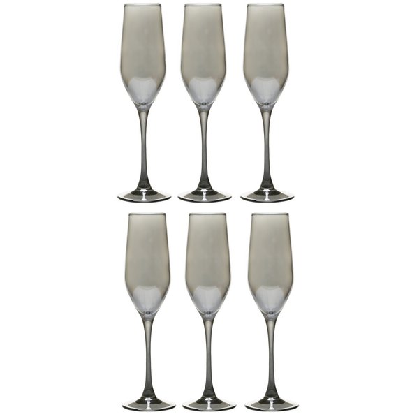 Набор бокалов д/шампанского Luminarc Celeste Сияющий графит 160мл 6шт стекло