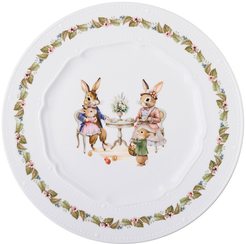 Тарелка обеденная Lefard Rabbits family 25,5см фарфор