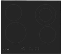 Поверхность варочная электрическая Lex Evh 641 59х52см, 4 конфорки, черный