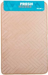 Коврик для ванной комнаты 50х80см Fresh Паркет бежевый FLY15033 beige