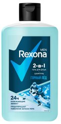 Шампунь-гель д/душа д/мужчин Rexona Men Горный лед 750мл