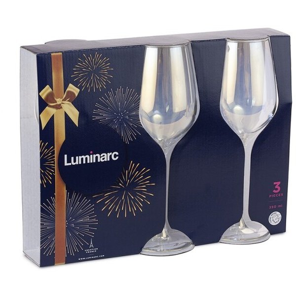 Набор бокалов для красного вина Luminarc Celeste Золотистый хамелеон 350мл 3шт стекло