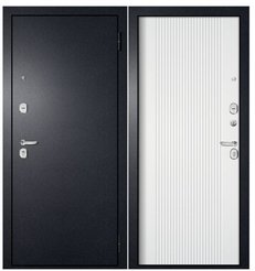 Дверь входная Metix-28 букле черный ММ-8 белуччи 960х2050 левая