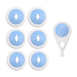 Набор заглушек для розеток с ключом диаметр 3,5см 6шт