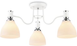 Люстра Ambrella light TR303302/3 WH/CH/FR белый/хром/белый матовый 3хE27