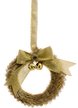 Украшение подвесное Золотой венок 11x11x2см 88630