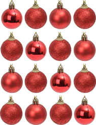 Набор шаров 16шт 4см, красный, SYQH-0125327