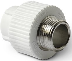 Муфта полипропиленовая комбинированная Pro Aqua d20х1/2" наружная резьба