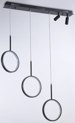 Подвес Ambrella light FL5278/3+2 BK черный 59W 3000K/4200K/6400K+4200K