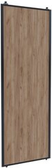 Дверь-купе 2455х804мм Дуб крафт табачный/черный муар (высота проема 2500)