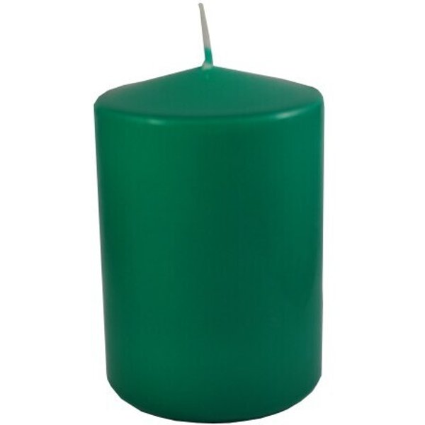 Свеча столбик зеленая 63х90мм