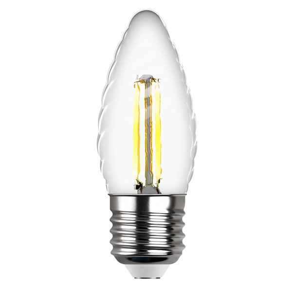 Лампа светодиодная REV FILAMENT 7Вт Е27 свеча витая 4000К свет нейтральный белый