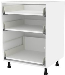 Корпус шкафа напольный для 3-х ящиков Микс 60х82х51см Белый