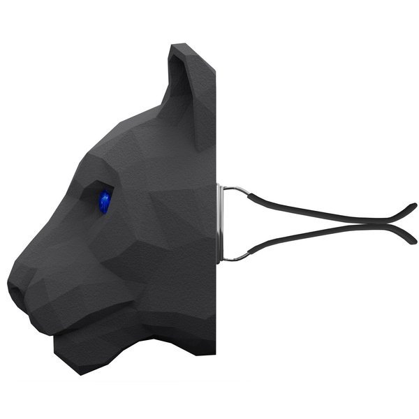 Ароматизатор в дефлектор Ceramic, 3D голова пантеры, с пробником Medori,Imperial Velour C-2035 