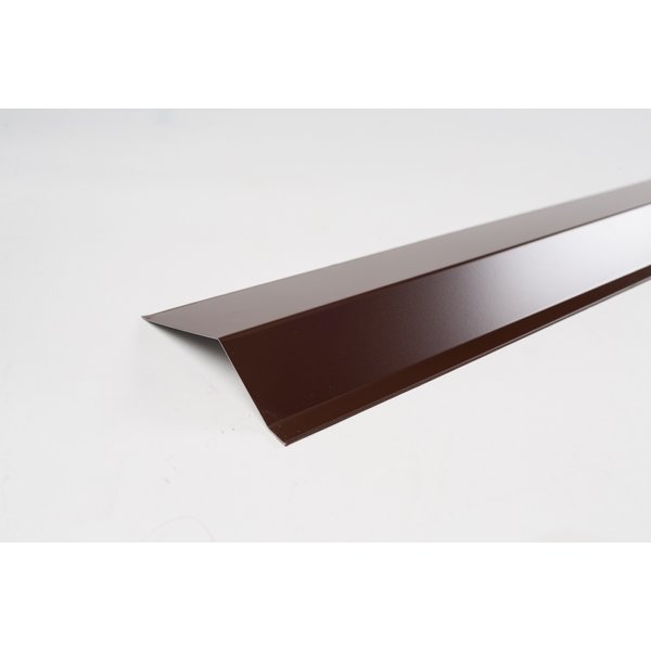 Планка карнизная полиэстер RAL 8017 коричневая (75х50х5мм) длина 2м