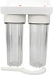 Корпус двойной магистрального фильтра MPF прозрачный 10SL 3/4"