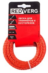 Леска для триммера RedVerg Квадрат 2ммх15м) витая армированная