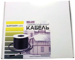 Кабель 16Вт/м 4м Sun Power Cable саморегулирующийся для обогрева труб