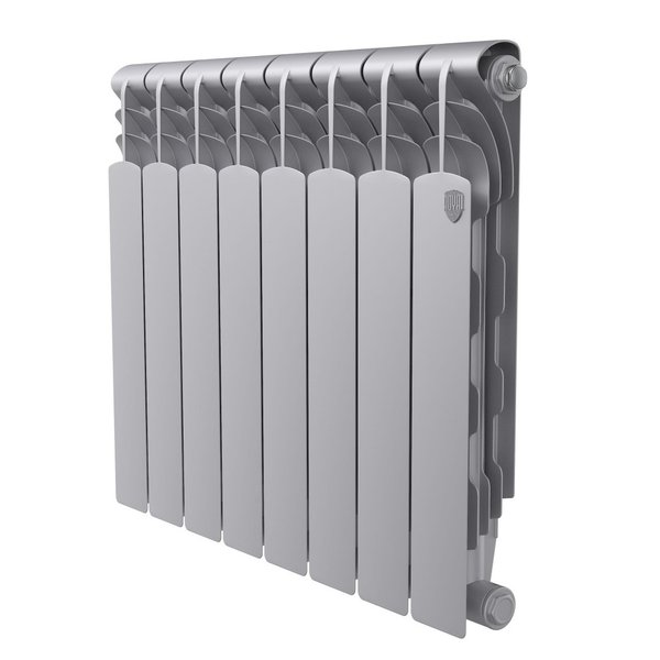 Радиатор биметаллический Royal Thermo Revolution Silver Satin 500х80 8 секций
