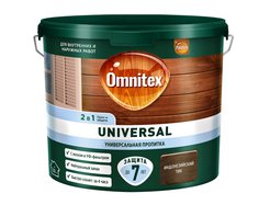 Пропитка для древесины Omnitex Universal 2в1 Индонез тик 2,5л
