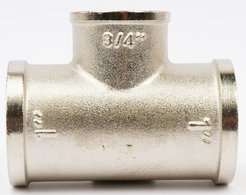 Тройник латунный переходной V&G 1''х3/4''х1'' внутренняя резьба