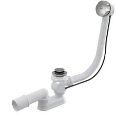 Сифон для ванны Alcaplast с переливом и автоматическим сливом, хром
