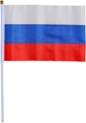 Флаг России 14х21см шток 30см