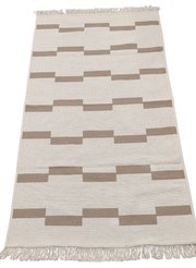 Ковер хлопковый двусторонний TERESSA 130 BEIGE/CREAM 0,6х1,0м