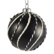 Шар с узором 8см чёрный SYPMQB-102238
