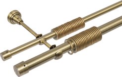 Карниз кованый двойной Qually Ст.золото d25 200см