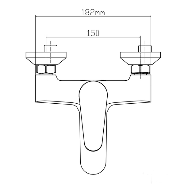 Смеситель для ванны Latuno L10103 в комплекте с душевыми аксессуарами