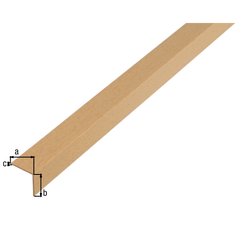 Уголок пластик бук 20x20x1,5х1000мм