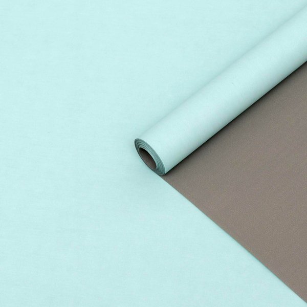 Бумага белый крафт двустороняя 0,55х10м серый-бирюзовый 