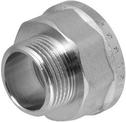 Переходник латунный с ребордой 1"х3/4" внутренняя-наружная резьба