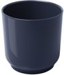 Кашпо пластиковое Дельта d17см h17см v3,2л, антрацит, с вкладкой
